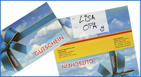 Geschenkgutschein Winkler